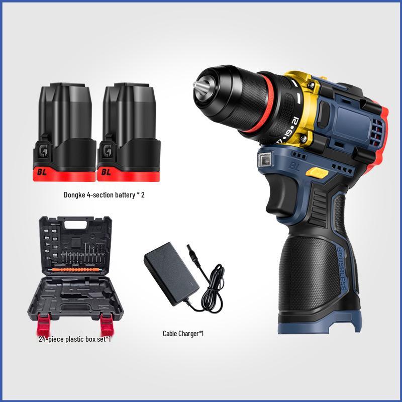 Brushless 16.8V Lithium Handheld Drill: Multifunctional Dual Speed Electric Screwdriver