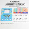 Wooden Building Block Puzzle Alphabet Spelling Educational Toy Letter Recognition Logical Thinking Learning Playset for Kids