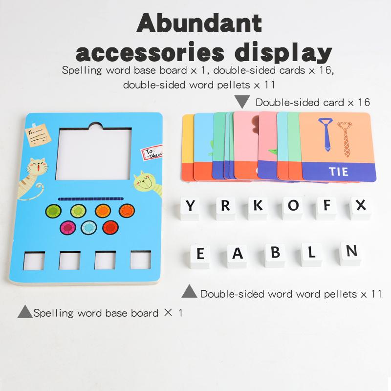 Alphabet Learning Building Blocks Puzzle Learning Toy Enhances Letter Recognition Logical Thinking Learning Playset Ideal for Children разноцветный