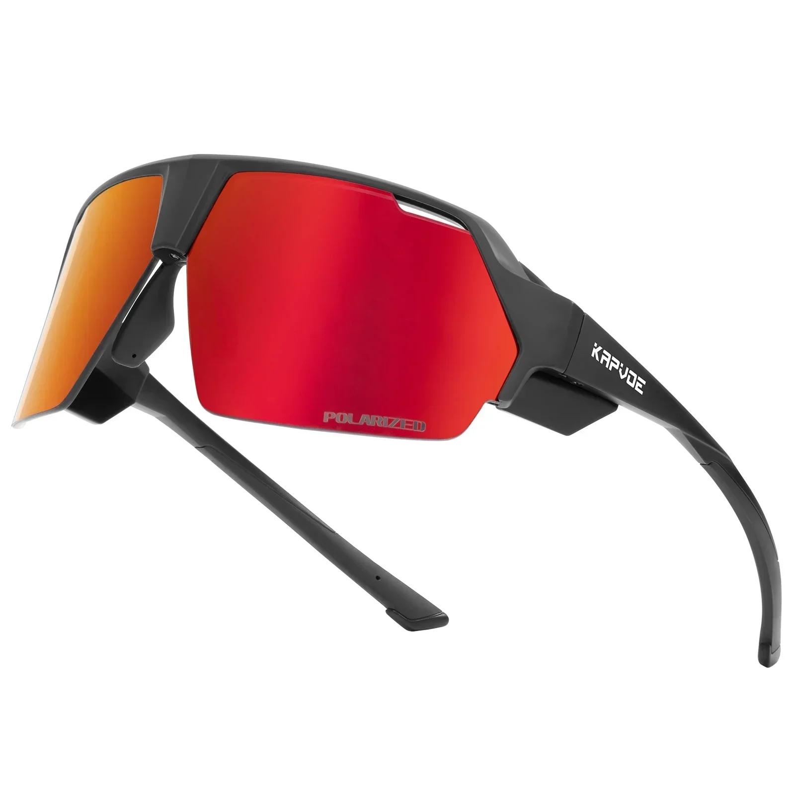 

Kapvoe Polarized Fishing Glasses Man Running Sun Glasses Bicycle Sports Cycling Sunglasses MTB Road Bike for Women UV400 Goggles Polarized-1lens