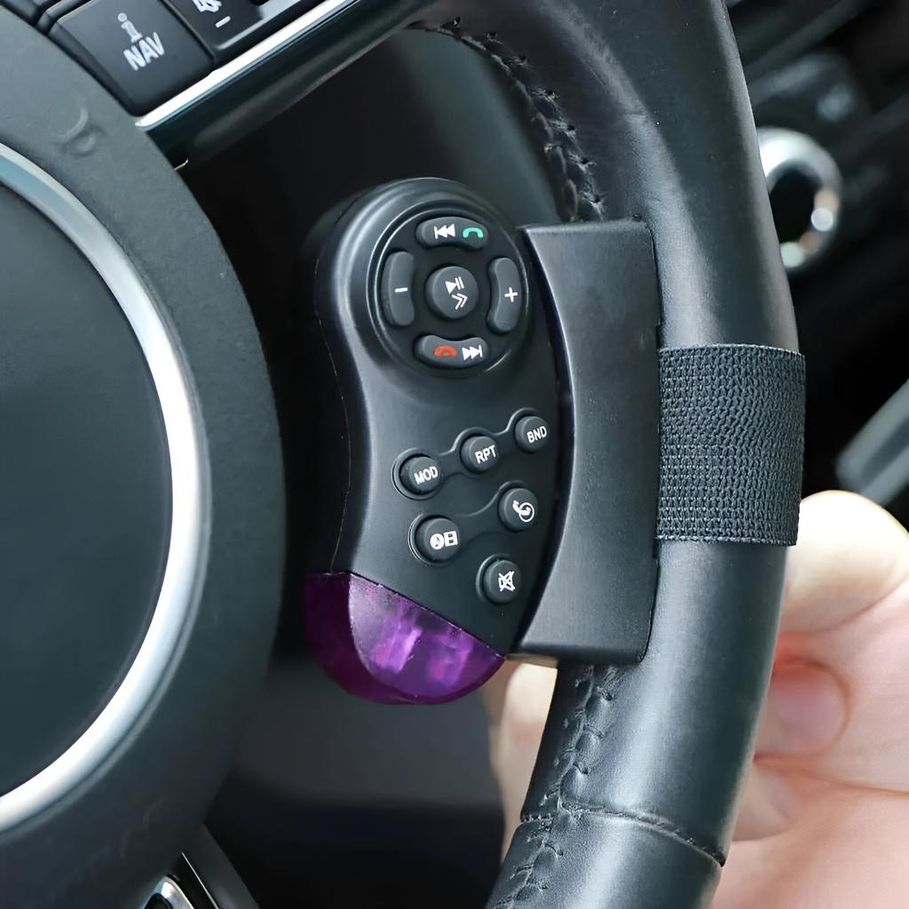 Universelle Lenkradtasten-Fernbedienung Schlüssel Tragbar für Auto-Navigation DVD Multimedia Musikplayer Android Radio