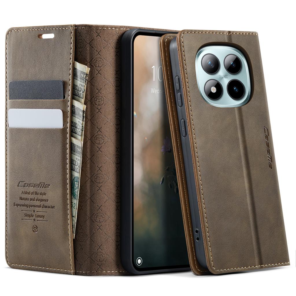 For Xiaomi Poco M8 Pro 5G/Redmi Note 15 Pro+ 5G (Global) Case CASEME 033 Series RFID Blocking Wallet Stand Calf Texture Leather Phone Cover