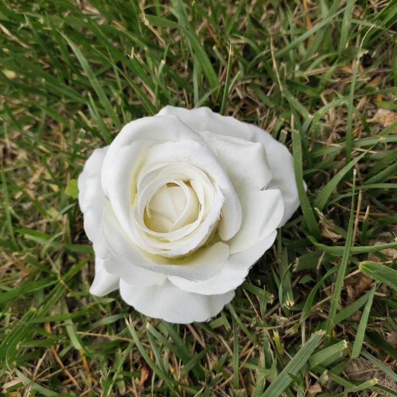 Fabric Rose Flower Heads For Wedding Decorations Wall Arch Silk Bouquet