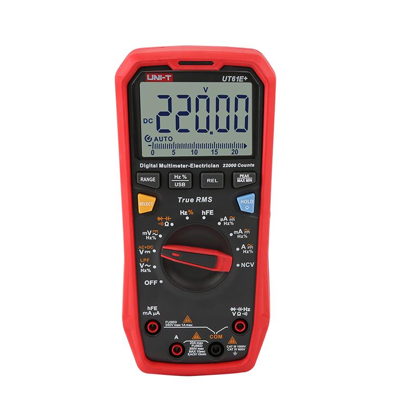 UNI-T UT61B+ UT61E+ UT61D+ Handheld Professional Digital Multimeter Tester Unit True RMS Auto Range 6000 Counts DC AC 1000V
