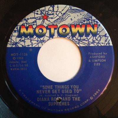 7inch Record SUPREMES - Some Things You Never Get Used To MOT1126 Motown 1968 US Soul/Funk Used