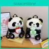 Cartoon Niedlicher Panda Plüsch Rucksack Für Kinder Mit Stauraum Und Verstellbaren Trägern