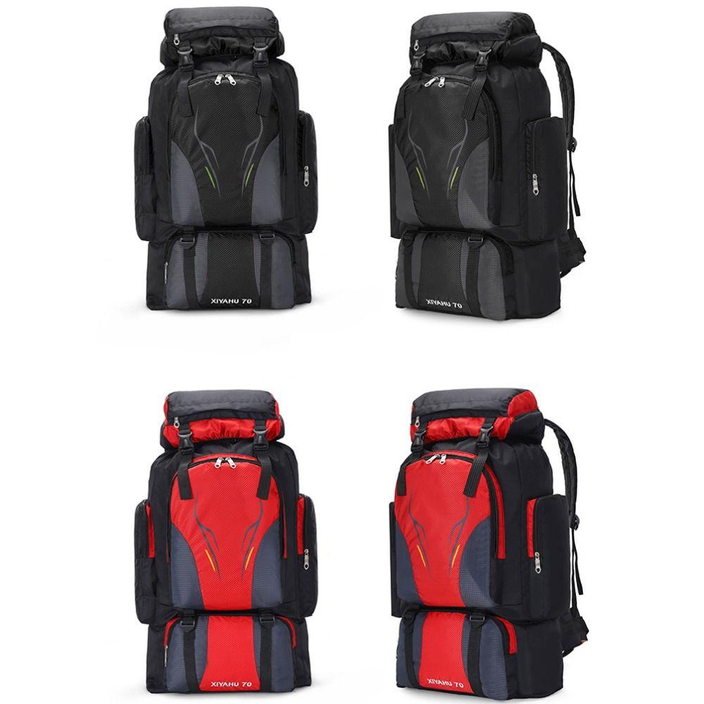 New 70L Hiking Backpack Waterproof Oxford Material Camping Backpack Lightweight High Capacity Outdoor Mountaineering Bag Travel