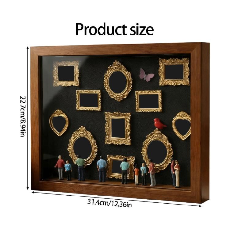 Boîte DIY Mini Musées Silhouettes avec Mini Cadre Figures Ombres Cadre Boîte Ensemble Personnaliser DIY Vitrine d'Affichage Souvenir Photo