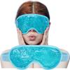 Masque pour les yeux rafraîchissant Masque pour les yeux en gel Réutilisable Masque pour les yeux froids Pour les yeux gonflés, Masque pour les yeux avec poche de glace Masque pour les yeux, Migraine/Cadeau parfait pour anniversaire/C