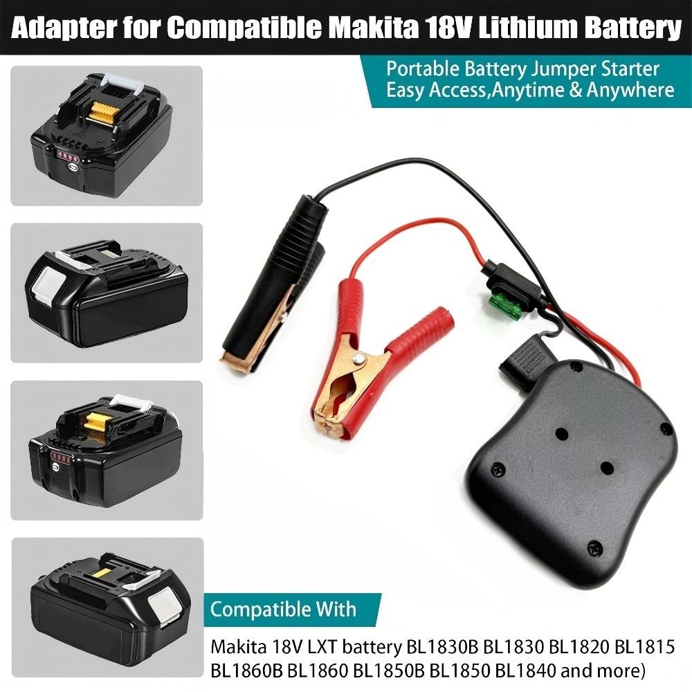 Neuer Lithium-Akku Auto-Starthilfe mit Sicherung 18V 20V Autobatterie-Zünder Automobil-Starthilfe für Makita/Milwaukee/Dewalt