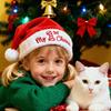 Funny Soft Knitting Christmas Stocking Red Letter Party Supplies Christmas Hat New Year Gift Plush Xmas Tree Decoration Wedding
