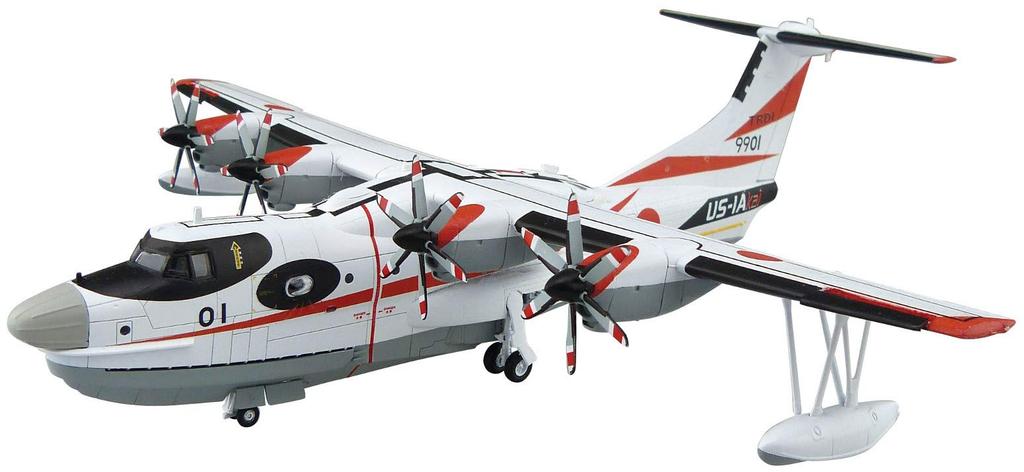 Aoshima Bunka Kyozai Aircraft Japan Maritime Force Prototype Rescue Squadron Plastic Model Kit Co., Ltd. 1/144 No.2 Self-Defense US-2