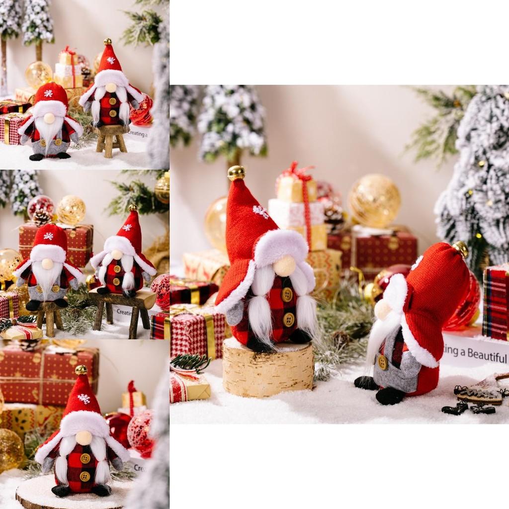 Charming Christmas No-face Doll Decoration Plush Gnome For Seasonal Celebrations