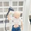 Miniature Wall-Mounted Hair Dryer Model for Dollhouse Decor and Photography Props