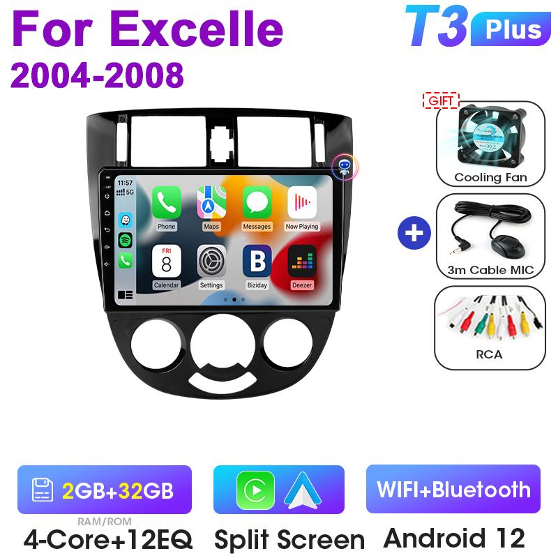 For Chevrolet Lacetti J200 For Buick Excelle Hrv For Daewoo Gentra 2 2 Din Android 12 Car Radio Multimedia Video Player Carplay