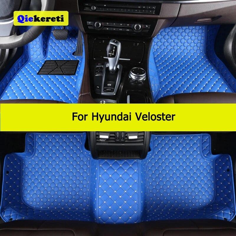 

QIEKERETI пользовательские автомобильные коврики для Hyundai Veloster, автомобильные ковры, аксессуары для ног Coche Veloster красный