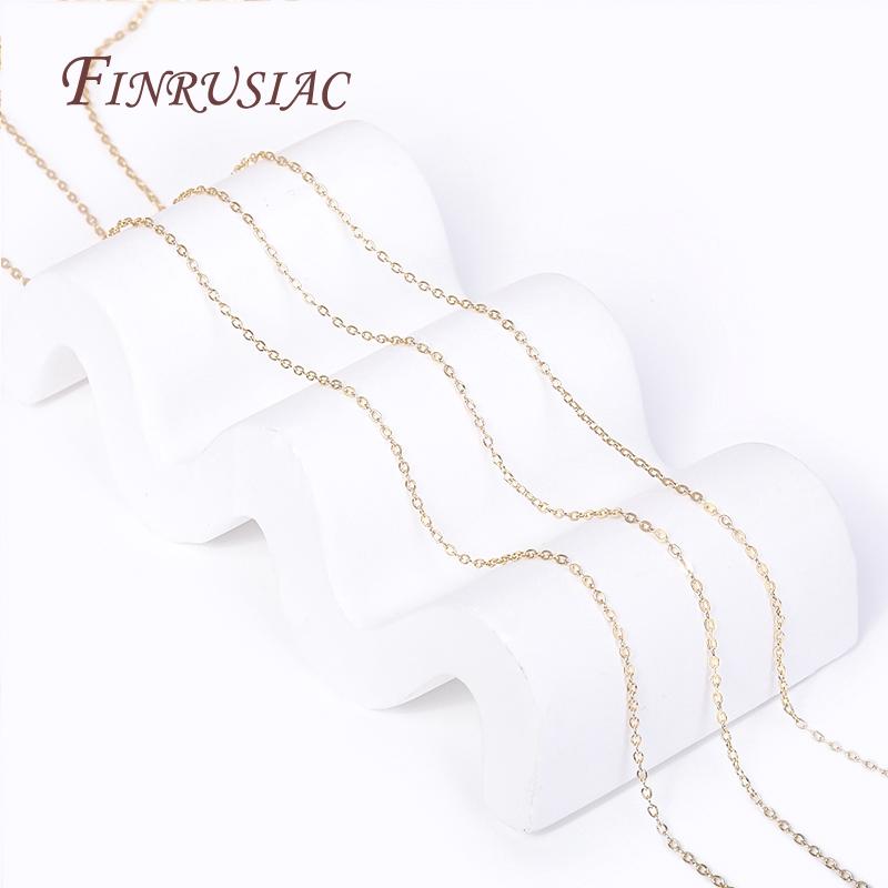 Multi Styles Metal Bulk Chains Wholesale High Quality 14K Gold Plated Spool Chains For DIY Handmade Jewellery Making Supplies