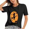 Halloween Fågelskrämma unisex Bomulls T-shirt, Premium Bomullsgrafik, Hållbar Och Långvarig, Avslappnad Passform , Trick Or Treat Vardaglig Och Snygg T-shirt Topp,