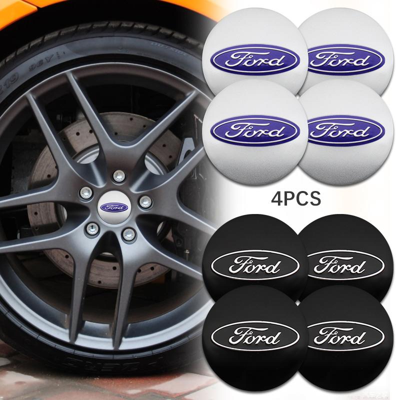 4pcs 56mm Car Styling Wheel Center Hub Caps Stickers Badge For Ford Focus Mk2 Mk3 Mondeo Fusion Explorer Escape Shelby EdgeWI1