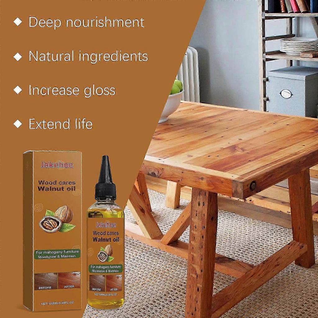 1-5x Olio di Noce Olio di Manutenzione Olio per la Cura dei Mobili in Legno Massiccio Olio di Manutenzione per Pavimenti in Noce