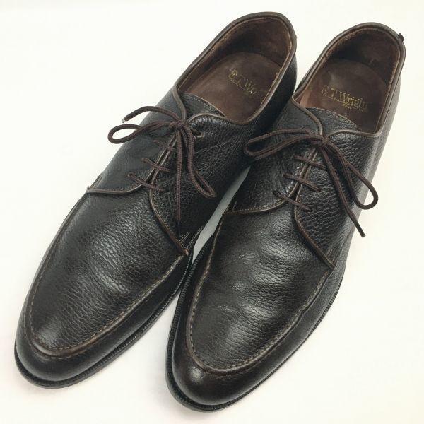 Vintage E.T. Wright Made in Italy U-Tip Business Shoes Dark Brown Size 12B / 28.5-29.5cm Men's(USED)