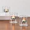 Windproof Glass Candle Holder: Aromatherapy & Decorative Accent for Candlelight Dinner