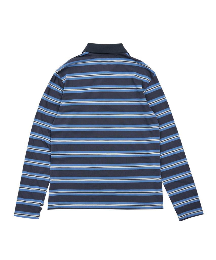 SIWL107 Stripe Rugby T-Shirt (Charcoal)