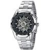 Best-Selling Men's Automatic Skeleton Watch, Stainless Steel Large Dial Luminous Design