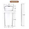 Large Capacity Clear Glass Cup Creative 500ml Glass Tumbler with Straw Durable Coffee Cup Juice Cup with Lid Bar Accessories