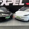 1:32 Tesla Model 3 Legierung Auto Modell Simulation Sound und Licht Rückziehbar Spielzeugauto Metallauto Jungen Sammlung Ornamente Geschenk