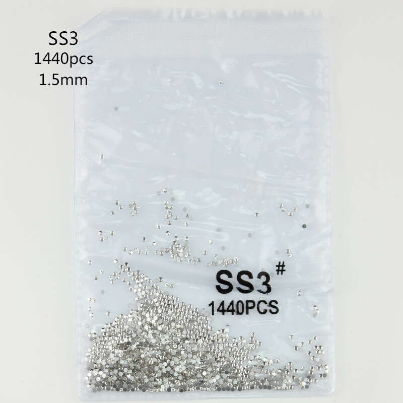 Flat Back Rhinestones, Mixed Sizes Glass Crystal Flat Back Nail Rhinestones, Small Rhinestones For Crafts Nail Face Clothes Shoes