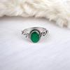 Green Onyx Gemstone 925 Sterling Silver Jewelry Handcrafted Women's Silver Ring RR-14-13