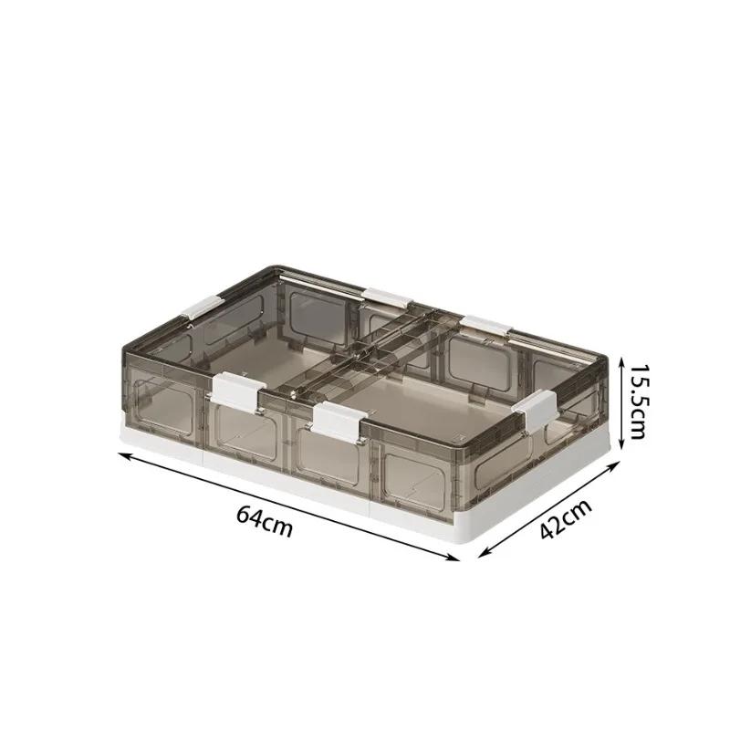 

Складной контейнер для хранения под кроватью Прозрачный ящик для хранения на колесах Складной ящик для хранения под кроватью с крышками для одежды, обуви, игрушек