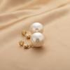 Elegant Luxurious Imitation Pearl Pendant Earrings  Mosquito Coil  Ear Clips Without Ear Holes for Women
