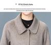 2025 New Autumn/Winter Double-Sided Cashmere Coat for Middle-Aged & Elderly Women - Mid-Length, High-End Wool Overcoat