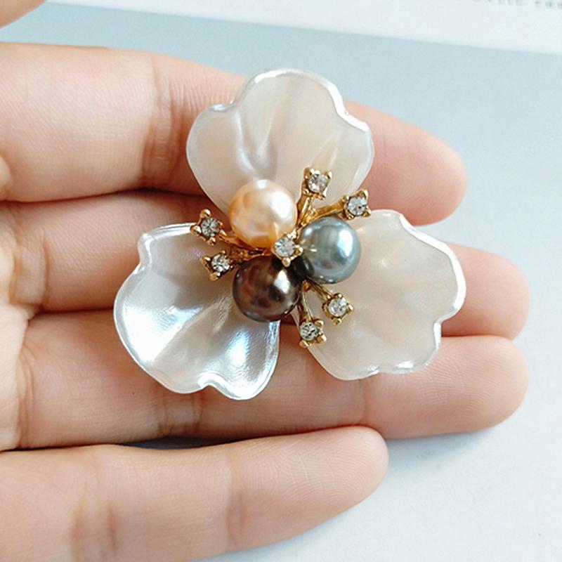 1 Pcs Pearl Daisy Flower Plate Torus Alloy Accessories Diy Handmade Jewelry