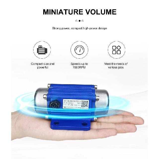 DC Bürstenloser 12V 24V Vibrationsmotor Hochfrequenzumwandlung Miniatur-Vibratormotoren Mit Regler Digitalanzeige