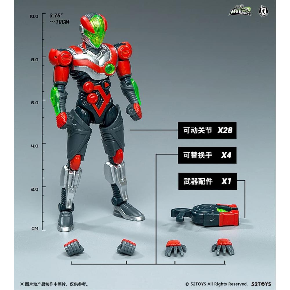 52TOYS FigLite 3.75 Series HEXANOID UNUS [Hexanoid UNUS] PVC&ABS painted movable figure