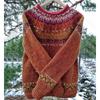 Women's Round Neck Colour Blocked Loose Fit Fashion Pullover Knitwear Luxurious Relaxed-fit Slimming and Versatile Top