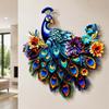 Iron Peacock Wall Art Blue Bird Wall Art Metal Metal Wall Decor  Garden Decor