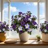 Multicolor Artificial Trumpet Flower All Season In/Outdoor Decor Realistic Faux Blooms No Fade Fake Flower Bouquets Garden