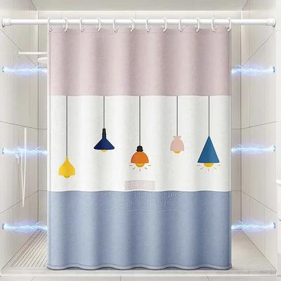 Multiple Cartoon Patterns Shower Curtain Waterproof Mould Proof Odorless Dacron Material Quality Bathtub Decoratio Give Couple