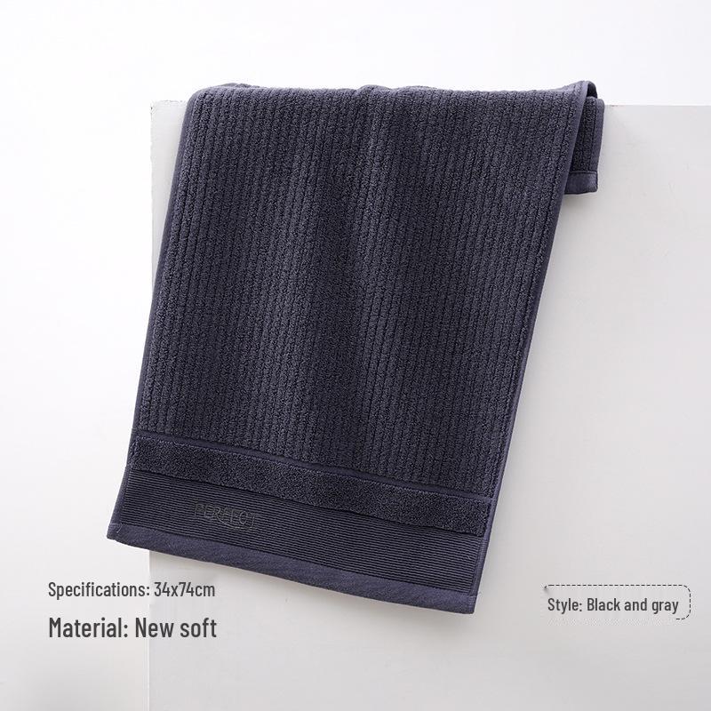 

Luxurious Pure Cotton Bath Towel - Absorbent & Thick for Home or Gift Use 34*74 cm Towel ±2cm серый