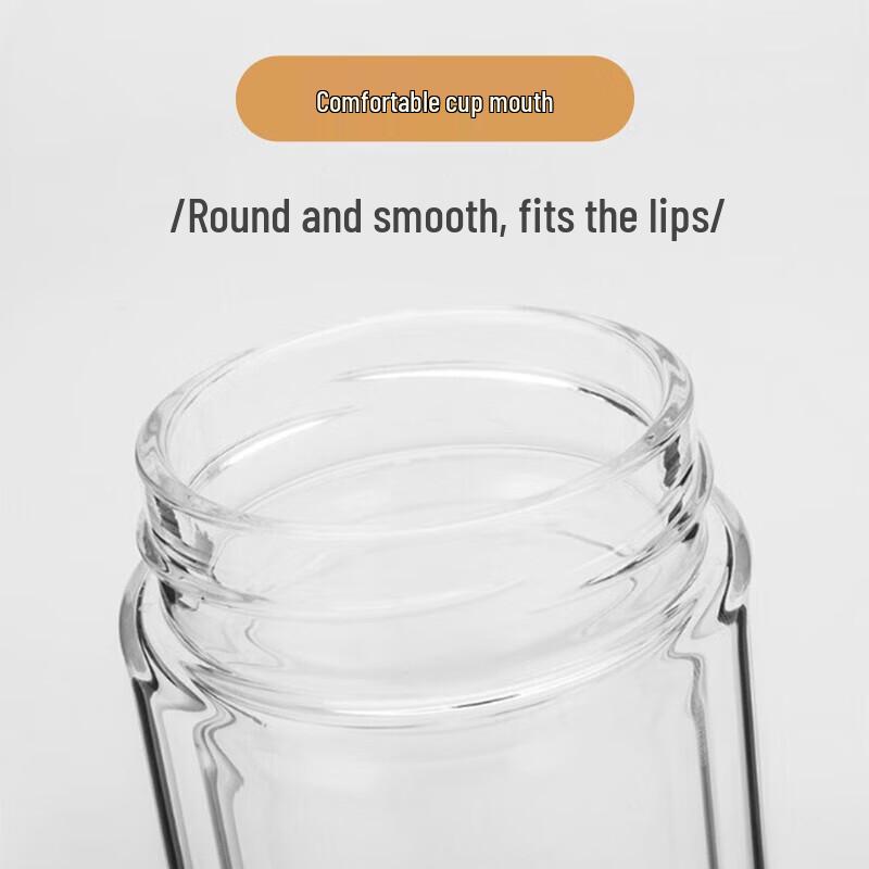 Thermos TCGE-300 Double-Layer Glass Tea Bottle