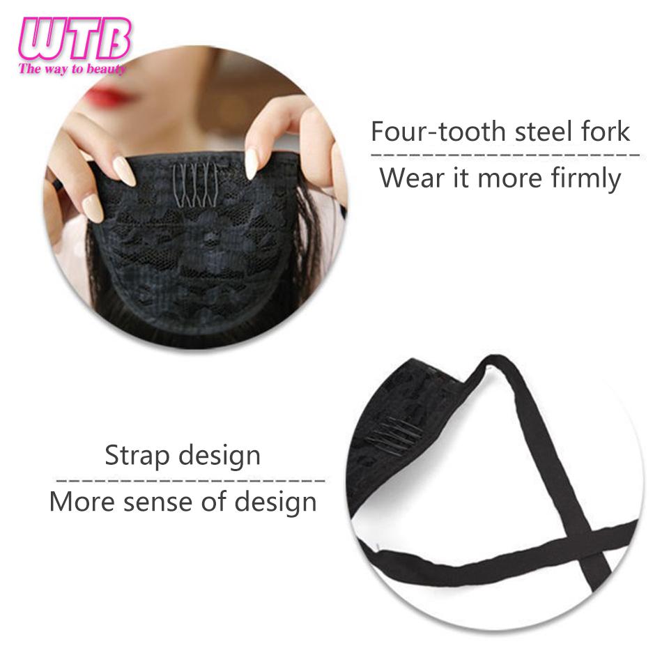 WTB Synthetic Hair Fiber Heat-Resistant Curly Hair With Ponytail Fake Hair Chip-in Hair Extensions Pony Tail Wig With Braids