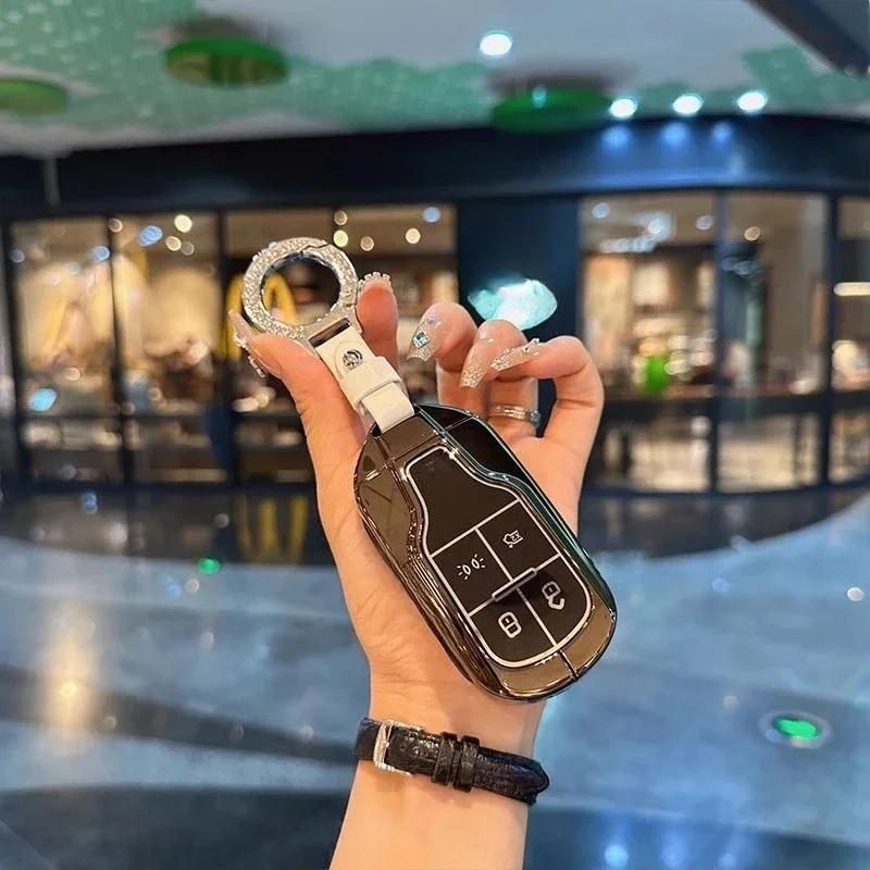 Car Key Case For Maserati Levante Ghibli Quattroporte Gt Granturismo Grancabrio Tpu Cover Shell Fob Protector Accessories