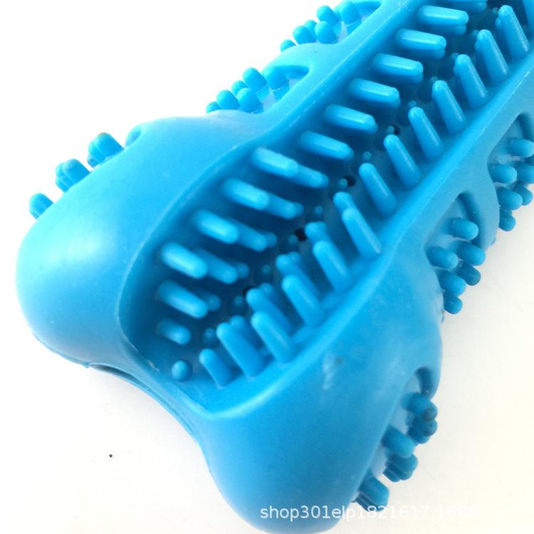 

specific chew toy soft rubber dog toothbrush rubber anti-biting tooth grinding chew stick training pet item for small dogs 10.5x3.7x3.7cm синий