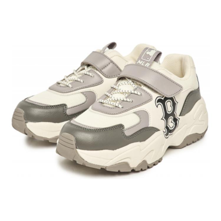 MLB Big Ball Chunky Comfortable Versatile Durable Low-Top Casual Shoes Kids sneaker Gray 7ASHC313N-43GRS