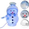 Uonlytech Christmas Snowman Night Ligh, LED Light USB Night Light Mini Glowing Snowman Desktop Ornaments for Home Bedroom Christmas
