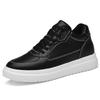 2024 Men's 10CM Height Increasing White Casual Skate Sports Shoes